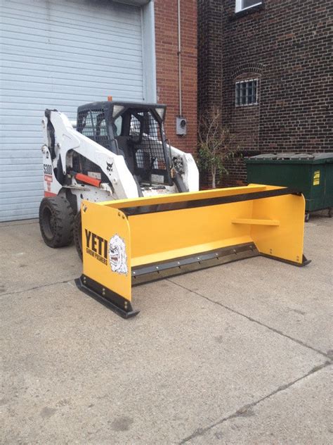 8 foot skid steer snow pusher|used skid steer snow pushers.